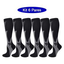 6 Pairs Breathable, Odor-Resistant, Moisture-Wicking Compression Athletic Socks With Geometric Pattern & Side Stripes, Unisex, Soft & Comfortable, Suitable For Running, Travel, Hiking, All Seasons, Cozy - Multicolor - View 15