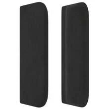 vidaXL Tête De Lit Avec Oreilles Noir 103x16x78/88 Cm Velours - Black - View 4