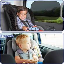 Parasoles de Coche, Parasol para Auto Parabrisas, Parasol Plegable para Coche 6 Piezas - Protector Parabrisas con Bolsa de Almacenamiento, Apto para todoterrenos y la mayoría de turismos - 1 - Ver 6