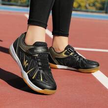 Giày tennis cổ thấp unisex nhẹ, thoáng khí, thời trang cổ điển, chống trượt, bền bỉ, thiết thực cho học sinh, thanh thiếu niên tập luyện ngoài trời. - màu đen - Xem 3