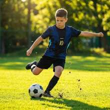 Brazilian National Team Children's Set In Blue And Black. - 藍色 4 - 查看 1
