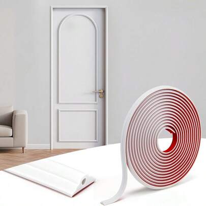 1 Stück 100cm/200cm/300cm flexibler selbstklebender dekorativer Randstreifen, selbstklebende Dekorationsleiste geeignet für Wand, Tür, Schrank, Spiegel, Fensterrahmen und Heimwerken, Weiß