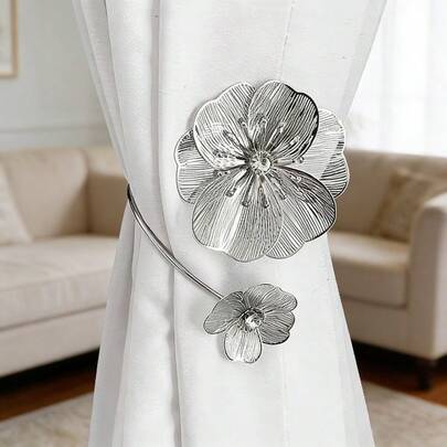 European And American Fashion New Exaggerated High-End Three-Dimensional Large Flower Curtains Strap Living Room Bedroom Dining Room Elegant Curtain Buckle