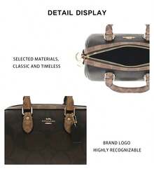 Coach Rowan Printed Women's Shoulder Crossbody Bag - Walnut/brownish-yellow CAB16IMXI8 - View 8