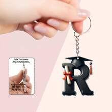 2D Acrylic Graduation Letter Pendant, Graduation Gift And Decoration, Gift For Educators And Colleagues, Bag Charm, Car Key Chain, Graduation Celebration, Gift And Souvenir - Graduation Cap Letter Keychain - View 34