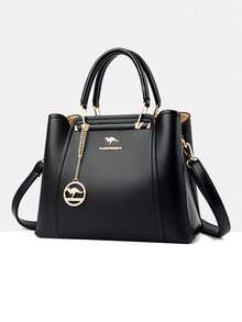 Dedoo 2026 High-Quality Luxury Designer Mother's Day Handbag Large Capacity Solid Color Crossbody Bag - Black - View 4