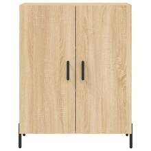 vidaXL Buffet haut Chêne sonoma 69,5x34x180 cm Bois d'ingénierie - Tabac - Voir 8