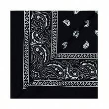 1pc Sunscreen Face Mask Bandana, 54*54CM Linen Texture Bandana, Versatile Headscarf, Neck Gaiter, Hair Tie - Multicolor - View 11