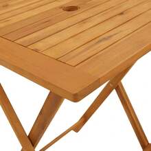 vidaXL Ensemble De Bistro 3 Pcs Anthracite Tissu Et Bois Massif - A - View 11