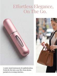 1/10/20pcs  Refillable Perfume Atomizer, Portable Mini Travel Cologne Dispenser Empty Spray Bottle, Bottom Fill Fragrance Pump Case With Visible Window For Purse, Pocket & Gym - random color - 查看 2