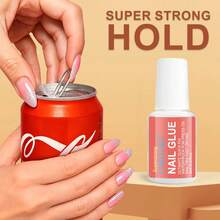 LIMEGIRL 8ml Super Strong Nail Glue Suitable For Nail Tips, Nail Extensions And Acrylic Nails, Brush-On Adhesive Long-Lasting, Maximum Strength, No Residue Easy To Clean - 5pcs Set - View 4