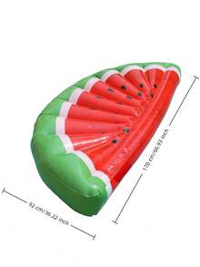 1 pieza Tumbona flotante inflable con forma de sandía, accesorio de fiesta de verano para adultos en la piscina y la playa, regalo de verano perfecto, tumbona flotante multifuncional para diversión y relajación de vacaciones de adultos, flotador de piscina, artículos esenciales de playa - Multicolor - Ver 10
