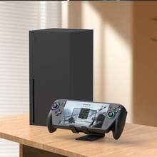 Handgehaltene Gaming Konsole Ständer, Metall Schreibtischständer kompatibel mit ROG Ally X/ROG Ally, Switch 2/Switch OLED, Steam Deck, PS Portal und MSI Claw, geeignet für Geräte bis zu 33mm Dicke, rutschfeste Silikonpads, offenes Kühldesign - Übersicht 7