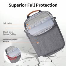 DANYCASE 平板电脑收纳包手提包 11英寸 13英寸 兼容 iPad 11 A16 10代 Air 5代 4代 10.9英寸 9代 8代 7代 10.2英寸 Pro 11英寸 12.9英寸 13英寸 适用于 Kindle 键盘书套 - 深灰色 - 查看 6