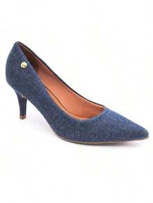Vizzano Women's Pumps, Low Thin Heel, Soft, Original - 深色牛仔褲 - 查看 9