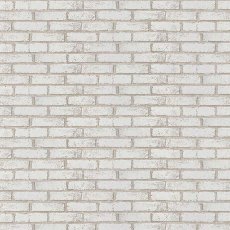 1 Roll Simple White Brick Pattern Self-Adhesive Wallpaper, Fashionable Brick Texture Wall Paper, Exquisite Indoor Decor Sticker, Suitable For Room, Kitchen And Cabinet Renovation, Easy To Install And Remove, Handmade Sticker - Modern Brick Wall - View 1