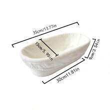 Oval Baguette Proofing Basket With Liner Bag, 2-Piece Set, Bread Dough Fermentation Tool, Baking Supplies, Home Woven Rattan Bread Proofing Basket, Multiple Sizes Available, Easy To Clean, Dishwasher - Multicolor - View 15
