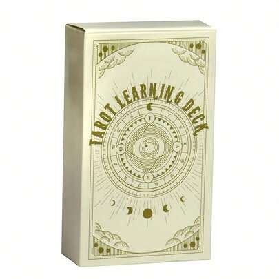 Bộ bài Tarot và bài tiên tri dành cho người mới bắt đầu - Phiên bản tiếng Anh, chất liệu bìa cứng, trò chơi gia đình vui nhộn, quà sinh nhật và khám phá tâm linh, công cụ học tập | Bao bì thẻ bài trang nhã