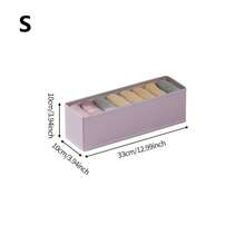 1个柔和淡紫色布艺收纳箱,敞口可折叠设计,适用于衣物、家居衣柜和抽屉收纳,简约风格,耐用纹理面料,长方形,带加固提手和标签袋,整齐收纳,节省空间,适用于卧室/梳妆台/衣柜,时尚实用,适合青少年/成人/极简主义爱好者,公寓礼物 - 彩色 - 查看 14