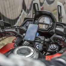 Complete Tool Kit - Motorcycle Phone Holder, Shock-Absorbing Bicycle Handlebar Phone Holder With Damper, 360° Rotatable Bicycle Handlebar Phone Clip, Motorcycle Handlebar Phone Holder, Motorcycle Smartphone Shock Absorber - Multicolor - View 5