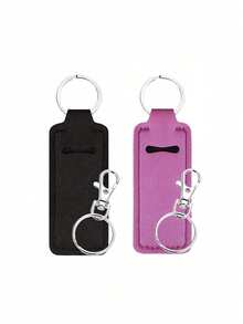 Lipstick Storage Keychain With Clip, Suitable For Women's Winter Gift, Lipstick Cap, Lipstick Bag, Portable Pocket Lipstick Tube Storage Bag, Travel Accessory, Lipstick Cap Keychain, Multifunctional Accessory - Multicolor - View 14
