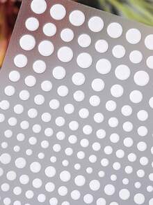 Minimalist Dark Style Polka Dot & Star Stickers, High-Definition Printing Quality, Waterproof & Scratch-Resistant Phone Case Decor, Laptop Stickers, Versatile DIY Creative Small Stickers - A - View 4