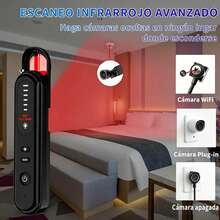 Multifunctional Detector, Portable Camera Detectors, With 6 Adjustment Levels And 6 Functions, Suitable For Travel, Bedroom, Dressing Room, Conference, Car - Black - View 3