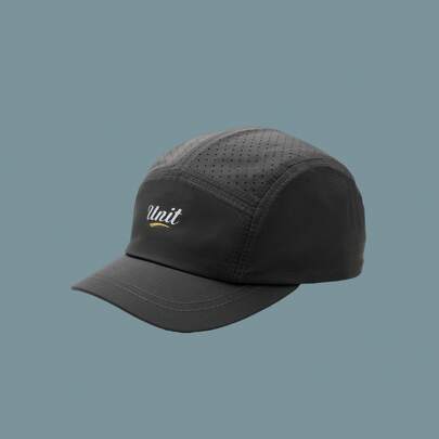 fuxiaoge Mũ lưỡi trai ngắn vành, chất liệu polyester, in chữ, chống gió, nhanh khô, có lưới thoáng khí, thích hợp cho cả nam và nữ, mùa xuân/hè/thu.