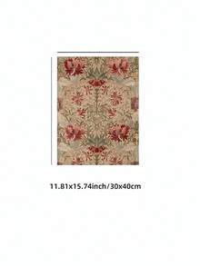 1 buah Cetakan Tekstil Bunga Vintage Tanpa Bingkai, Seni Dinding Botani Gaya William Morris, Poster Cottagecore untuk Kamar Tidur, Asrama, Kembali ke Sekolah, Hadiah - bunga - View 10
