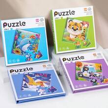3-In-1 Foldable Magnetic Puzzle, Magnetic Educational Toys For Children, Gifts For Boys And Girls - Multicolor - View 8