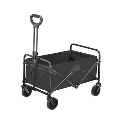 Tragbarer, faltbarer Bollerwagen, zusammenklappbarer Mehrzweck-Nutzwagen für Outdoor-Sportarten, Strand, Camping und den täglichen Gebrauch