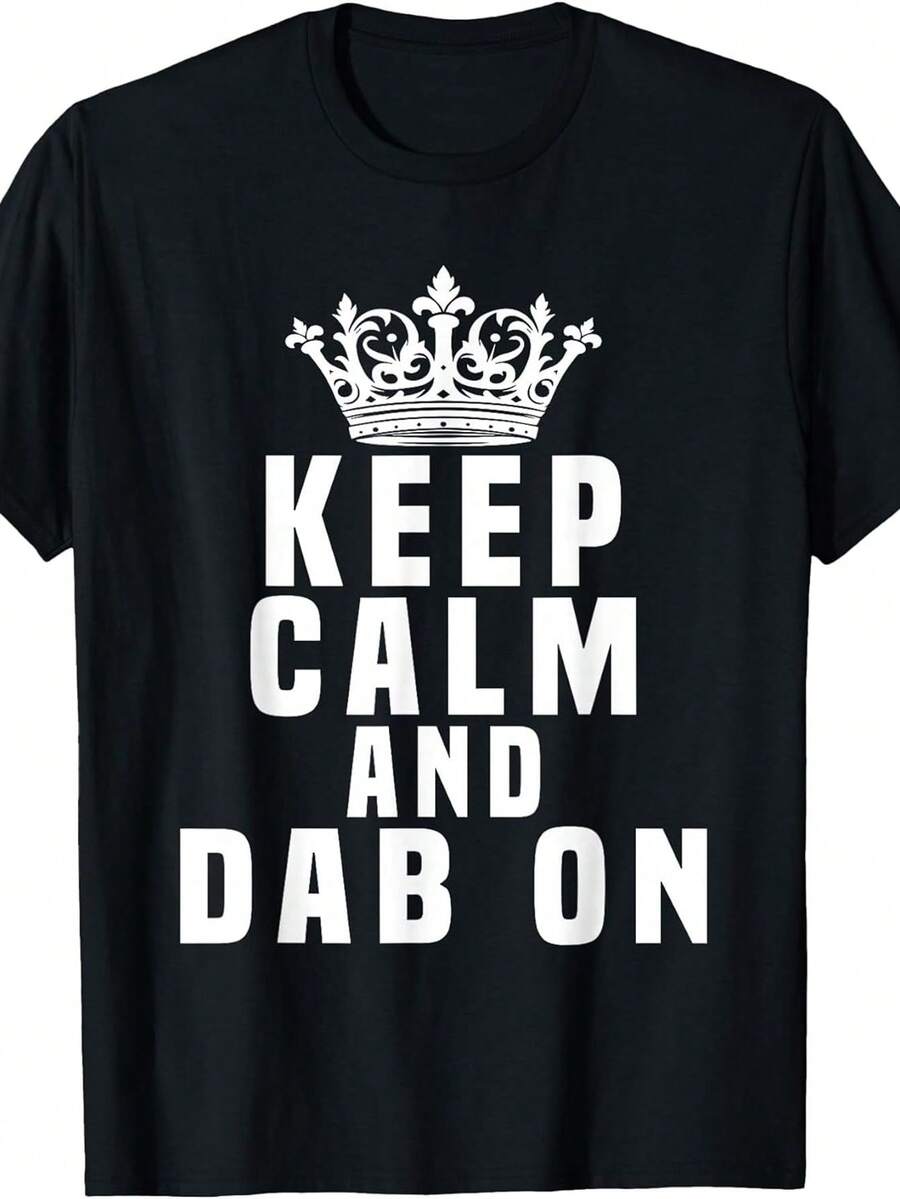 Keep Calm And Keep Having Fun Funny T-Shirt - Black - View 1