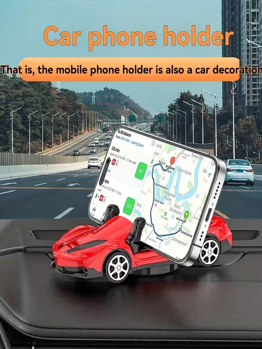 Sports Style Phone Holder; Dashboard Phone Holder; Rotatable Dashboard Phone Holder, Non-Slip Holder, Suitable For IPhone And Smartphones, Applicable For Car And Home Use - Multicolor - View 1