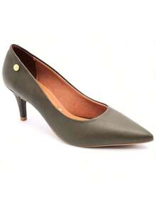 Vizzano Women's Pumps, Low Thin Heel, Soft, Original - 橄欖綠 - 查看 8