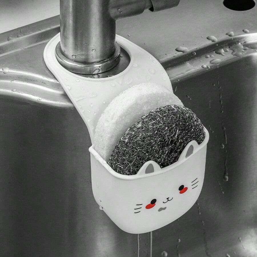 水槽沥水架、海绵收纳架、锅刷晾干架、厨房洗脸盆沥水挂袋篮 - A - 查看 1