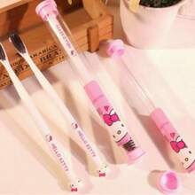 Cute Sanrio Kitty Cinnamoroll Soft Bristle Toothbrush, Household Adult Student Cartoon Toothbrush Deep Clean Teeth Soft Manual Toothbrush - Multicolor - View 6