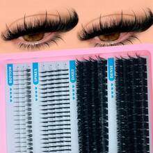 LIMEIKAI 15 Rows Spiky Cluster Eyelash Extension Set, Thick Individual Spiky Cluster Eyelash Extension Kit With Base Lashes - View 2