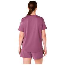 Asics Camiseta de Manga Corta Icon SS Top para Mujer en color Morado - Morado - Ver 2