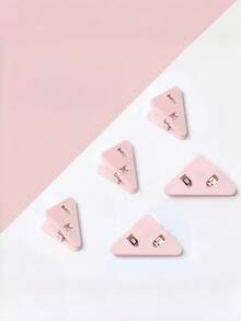 5/10pcs Colorful Non-Slip Triangle Paper Folders, Durable Plastic, Multi-Purpose And Anti-Slip, Suitable For Office, Study, Documents And Storage - A - View 8