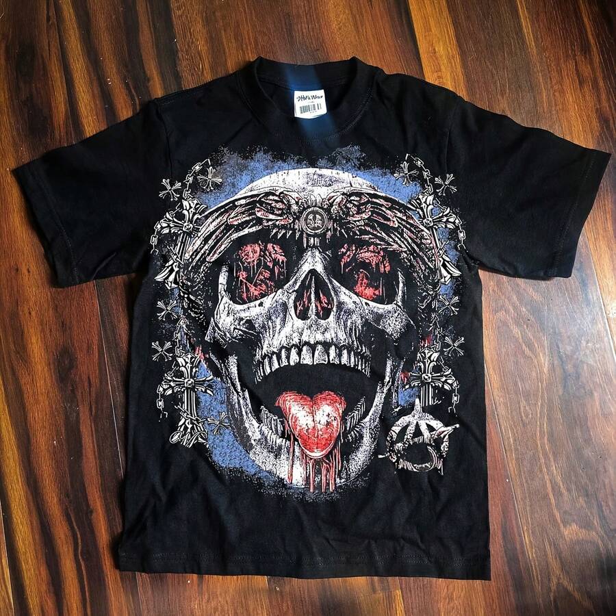 Alliance Oversized Skull T-Shirt - Shape - View 1