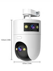 1440P 5G WiFi Dual-Light Dual-Lens Security Camera, Dual-Light Enhanced Brightness Illumination, Indoor/Outdoor Use, 5GHz WiFi, Dual-Screen Motion Detection, Full-Color Night Vision, Two-Way Audio, IP66 Outdoor Rating, Auto Alarm, Remote App Control, Supports SD Card & Cloud Storage, Baby Monitor & Street Security Camera - Black and White - View 14