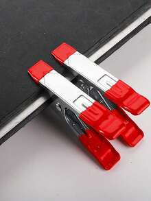 4-Inch Heavy Duty Spring Clamps, Metal Clips With Rubber Tips, Suitable For Woodworking, Camping, Photography, Furniture Crafts, Home Decor, Backdrops - A - View 1