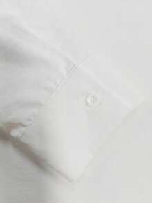 Women's Solid Color Single-Breasted Casual Versatile Daily Outing Shirt - White - View 7