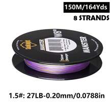 Dây câu SeaKnight 150M MANSTER W8 II 8 sợi bện - Siêu bền, chống mài mòn, không giãn - Độ bền từ 15LB đến 100LB, thích hợp cho cả nước mặn và nước ngọt. - Nhiều màu - Xem 19