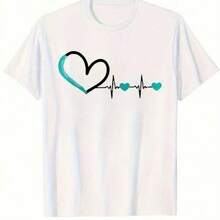 Dam-T-shirts - Vitt - Visa 8