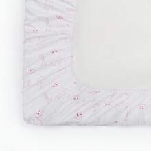 Baby Fitted Crib Sheets, Floral And Animal Print, Pink And White, 4 Pack - Baby Pink - View 4