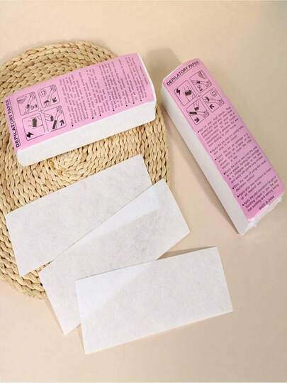 Gói 50 miếng dán tẩy lông, phụ kiện waxing, sản phẩm và phụ kiện chăm sóc tóc cho tiệm cắt tóc, làm đẹp, đồ dùng cần thiết khi đi du lịch.