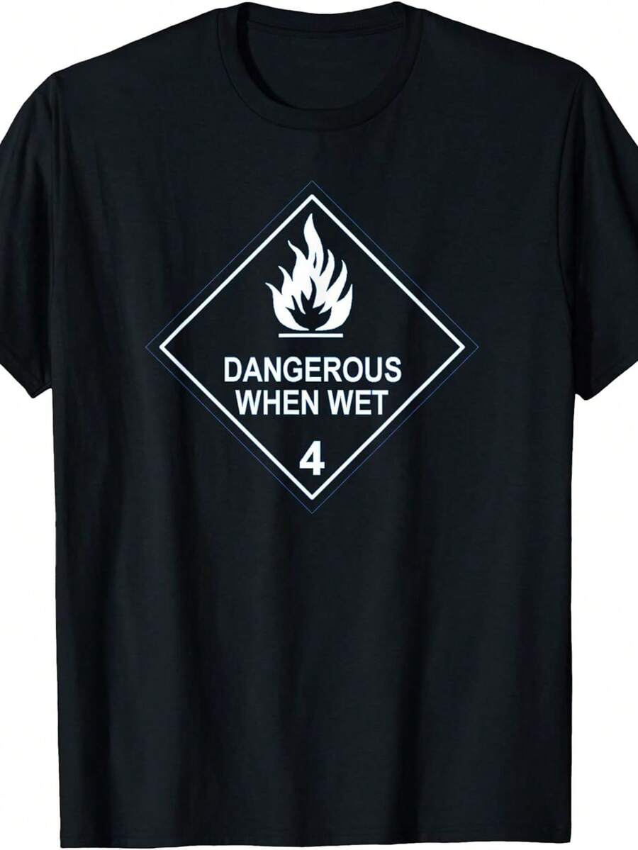 Camiseta Dangerous When Wet - Negro - Ver 1