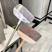 Khăn phủ chổi không dệt - Khăn lau bền chắc, thích hợp cho việc lau dọn nhà cửa, thu gom tóc và bụi bẩn hiệu quả, rất cần thiết cho việc vệ sinh dễ dàng. - [Trắng] - Xem 8