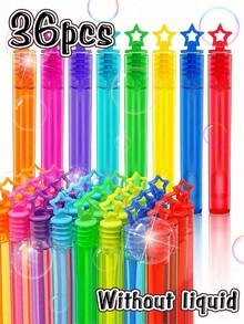 12/24/48支装迷你泡泡棒，手动泡泡机（不含泡泡液），小型派对礼品，营造节日气氛，生日、婚礼、派对泡泡玩具（不含泡泡液） - 彩色 - 查看 15